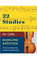 Kreutzer, Rodolphe - 22 Studies - Cello solo