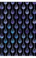Bullet Journal Notebook Teardrops Pattern 3