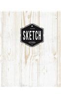 Sketchbook: White board: Book: 120 Pages of 8" x 10" Blank Paper for Drawing, Doodling or Sketching (Sketchbooks)