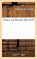 Notice Sur Rivarol