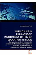 Disclosure in Philantropic Institutions of Higher Education in Brazil