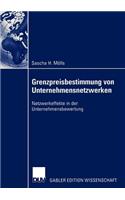 Grenzpreisbestimmung Von Unternehmensnetzwerken