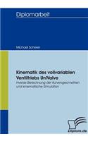 Kinematik des vollvariablen Ventiltriebs UniValve