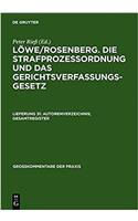 Autorenverzeichnis; Gesamtregister