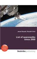 List of Spacewalks Since 2000