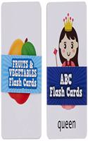 Brand - Solimo My Very First Flash Cards (Set of 2, ABC, Fruits & Vegetables)