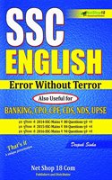 SSC English Error Without Terror (Also Useful for BANKING, CPO, CPF, CDS, NDS, UPSE)