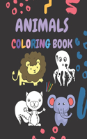 Animals Coloring Book: coloring book for Boys, Girls, Fun, ... book for kids ages 2-4 4-8 / 25 Unique & Cute Illustrations, 8x10, Soft Cover, Glossy Finish