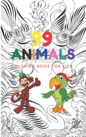 99 Animals Coloring Book