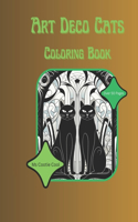 Art Deco Cats Coloring Book