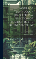 Modes of Technology Transfer as a Function of Position in the RDT&E Spectrum