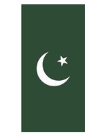 Pakistan Flag Notebook - Pakistani Flag Book - Pakistan Travel Journal: Medium College-Ruled Journey Diary, 110 page, Lined, 6x9 (15.2 x 22.9 cm)
