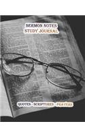 Sermon Notes Study Journal
