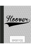 College Ruled Line Paper: HOOVER Notebook(3039 Weezag College Ruled Line Paper Notebook)