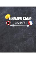 Summer Camp Journal: Black Chalkboard Camping Journal Travel Activity Planner Notebook - RV Logbook Hiking Checklist Keepsake Memories For Kids Boys Girls Adults Family-