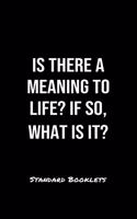 Is There A Meaning To Life If So What Is It?: A softcover blank lined notebook to jot down business ideas, record daily events and ponder life's big questions.