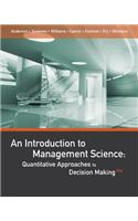 Introduction to Management Science: Quantitative Approaches to Decision Making