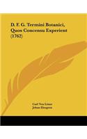 D. F. G. Termini Botanici, Quos Concensu Experient (1762)