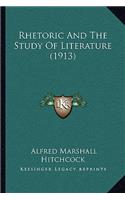 Rhetoric And The Study Of Literature (1913)