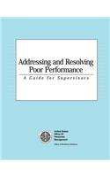 Addressing and Resolving Poor Performance