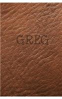 Greg: Personalized Name Journal
