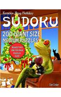 Famous Frog Holiday Sudoku 200 Giant Size Medium Puzzles, The Biggest 9 X 9 One Per Page Puzzles Ever!: Don't Be Bored Over The Holidays, Do Sudoku! Makes A Great Gift Too.