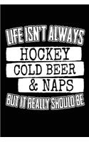 Life Isn't Always Hockey Cold Beer & Naps But It Really Should Be