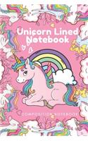 Unicorn Lined Notebook - Composition Notebook
