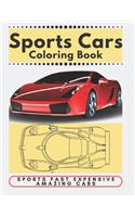 SPORTS CARS coloring book