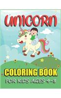 Unicorn Coloring Book for kids Ages 4-8