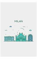 Milan Minimalist Travel Notebook [Lined] [6x9] [110 pages]