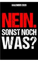 Kalender 2020 Nein Sonst Noch Was