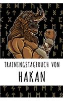 Trainingstagebuch von Hakan: Personalisierter Tagesplaner für dein Fitness- und Krafttraining im Fitnessstudio oder Zuhause