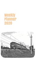 Weekly Planner 2020: calendar organizer agenda for train enthusiasts. 5x8. 120 pages.