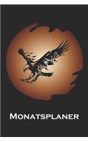 Monatsplaner: Monatsplaner, Termin-Kalender - Geschenk-Idee für Adler Fans - A5 - 120 Seiten