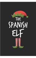 Funny Spanish Elf Christmas Notebook Gift