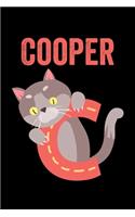 Cooper: Animals Coloring Book for Kids, Weekly Planner, and Lined Journal Animal Coloring Pages. Personalized Custom Name Initial Alphabet Christmas or Birt