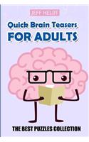 Quick Brain Teasers For Adults