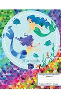 Primary Composition Notebook Grades K-2 Story Journal: Primary Composition With Picture Space, Hand painted Mermid Primary Composition Notebooks, Notebook For Girls, Kids School Supplies : Story Space an(12 Primary Composition Notebook with Picture Story (Book 12))