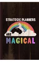 Strategic Planners Are Magical Journal Notebook: Blank Lined Ruled for Writing 6x9 110 Pages