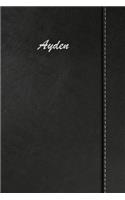 Ayden: Blank Cookbook Recipes & Notes Featuring 120 Pages 6x9 Simulated Leather Cover