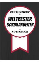 Notizbuch - Zertifiziert - Weltbester - Sozialarbeiter