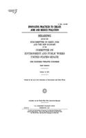 Innovative practices to create jobs and reduce pollution: hearing before the Subcommittee on Green Jobs and the New Economy of the Committee on Environment and Public Works