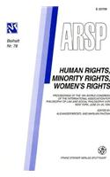 Human Rights, Minority Rights, Women's Rights