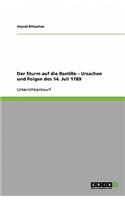 Der Sturm auf die Bastille - Ursachen und Folgen des 14. Juli 1789
