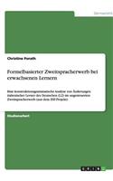 Formelbasierter Zweitspracherwerb bei erwachsenen Lernern