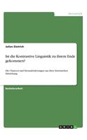 Ist die Kontrastive Linguistik zu ihrem Ende gekommen?