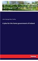 plea for the home government of Ireland