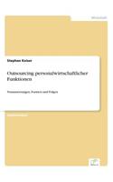 Outsourcing personalwirtschaftlicher Funktionen