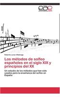 métodos de solfeo españoles en el siglo XIX y principios del XX